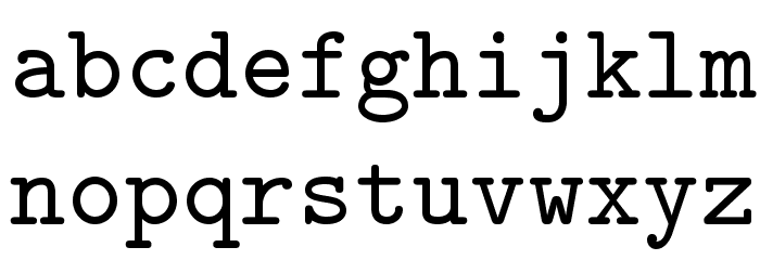 LMMono8-Regular Font LOWERCASE