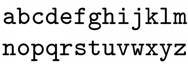 LMMono8-Regular Font Litere mici