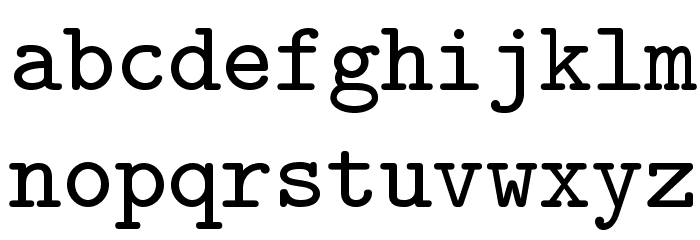 LMMono9-Regular Font LOWERCASE