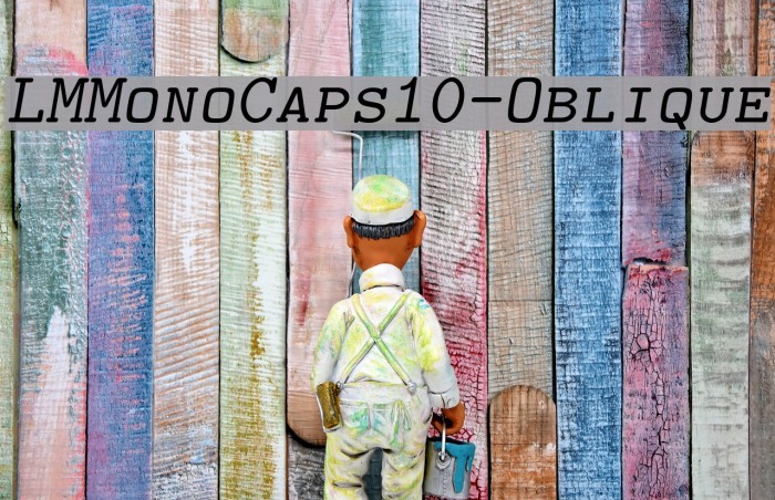 LMMonoCaps10-Oblique Font examples