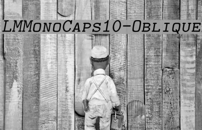 LMMonoCaps10-Oblique Example 1