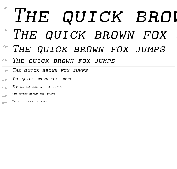 LMMonoCaps10-Oblique Waterfall