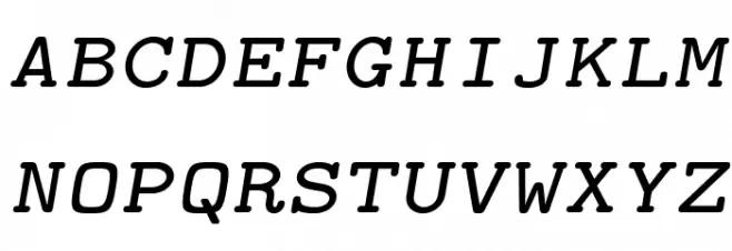LMMonoCaps10-Oblique Caratteri MINUSCOLO