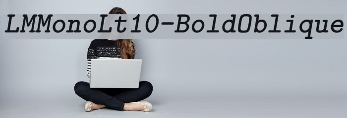 LMMonoLt10-BoldOblique Font examples