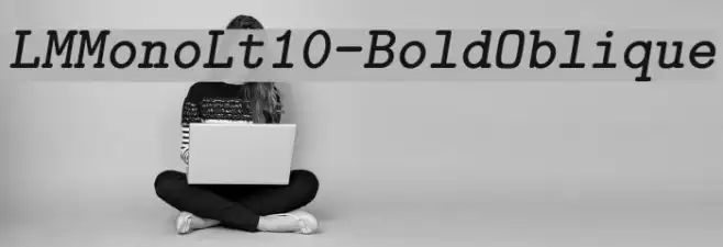 LMMonoLt10-BoldOblique Example 2