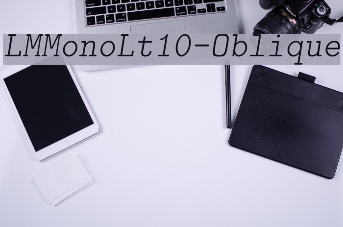 LMMonoLt10-Oblique Font examples