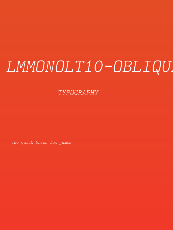 LMMonoLt10-Oblique Poster