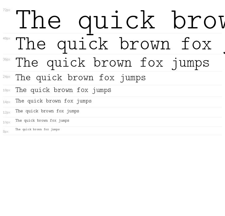 LMMonoLt10-Regular Waterfall