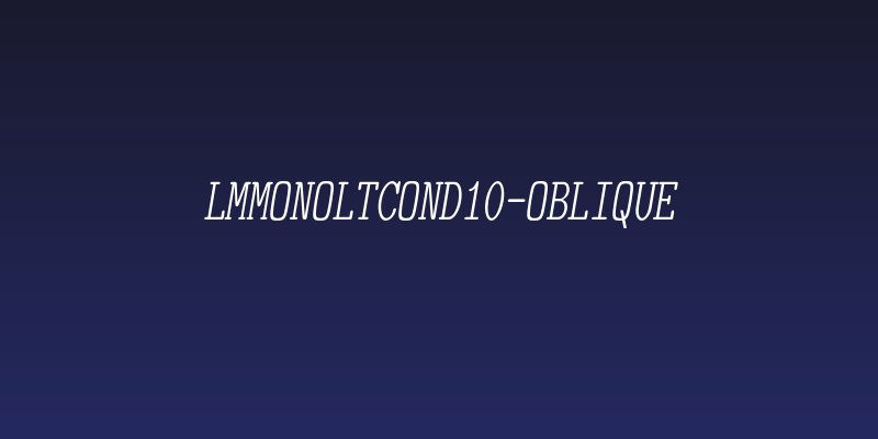 LMMonoLtCond10-Oblique Social Header