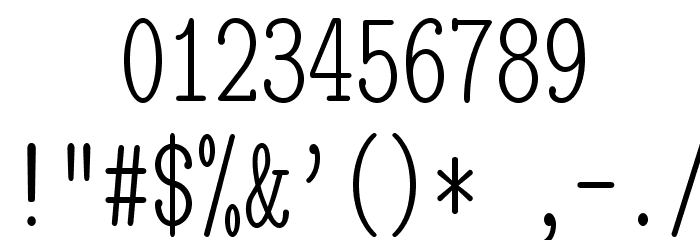 LMMonoLtCond10-Regular Font OTHER CHARS