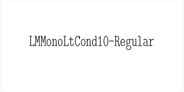LMMonoLtCond10-Regular Logo