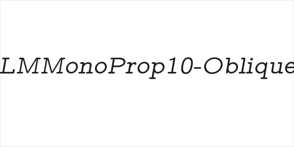 LMMonoProp10-Oblique Logo