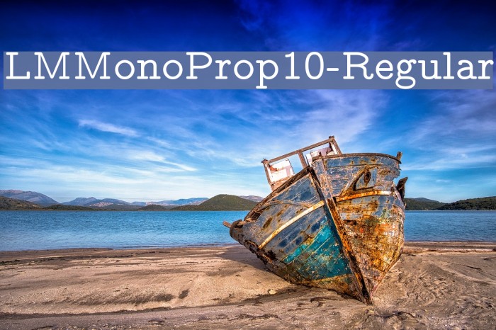 LMMonoProp10-Regular Font examples
