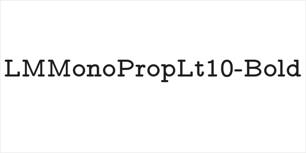 LMMonoPropLt10-Bold Logo