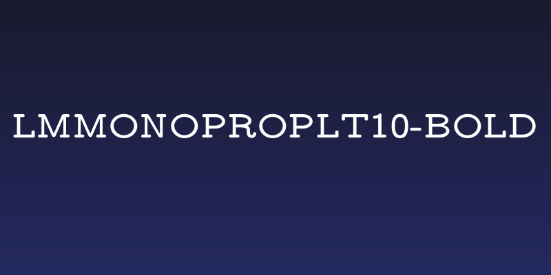 LMMonoPropLt10-Bold Social Header