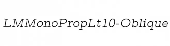 LMMonoPropLt10-Oblique  baixar fontes gratis