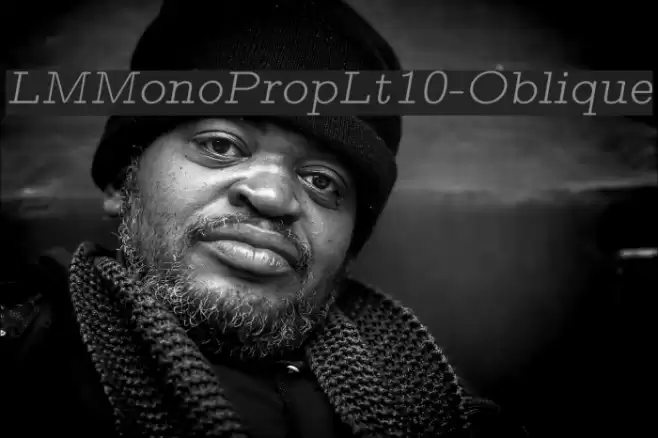 LMMonoPropLt10-Oblique Font examples