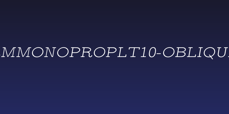 LMMonoPropLt10-Oblique Social Header