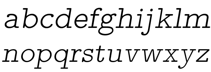LMMonoPropLt10-Oblique Font LOWERCASE