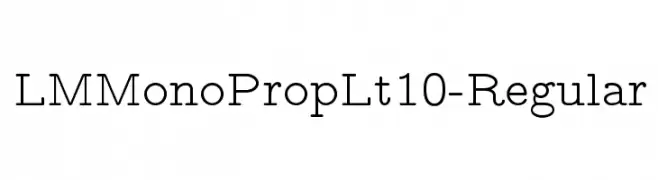 LMMonoPropLt10-Regular  नि: शुल्क फ़ॉन्ट्स डाउनलोड