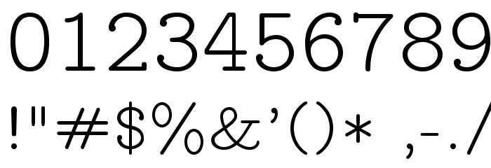 LMMonoPropLt10-Regular Font OTHER CHARS
