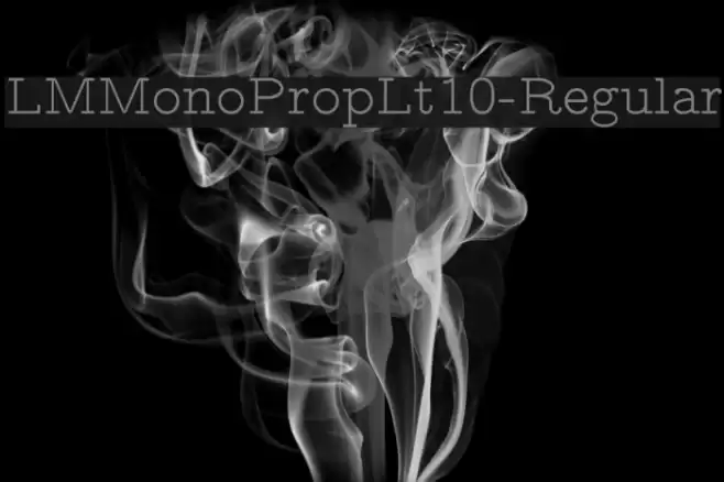 LMMonoPropLt10-Regular Font examples