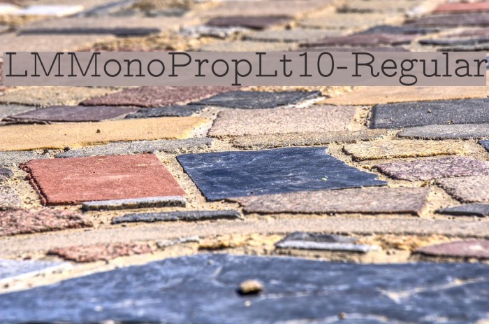 LMMonoPropLt10-Regular Font examples