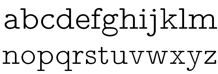 LMMonoPropLt10-Regular Font LOWERCASE