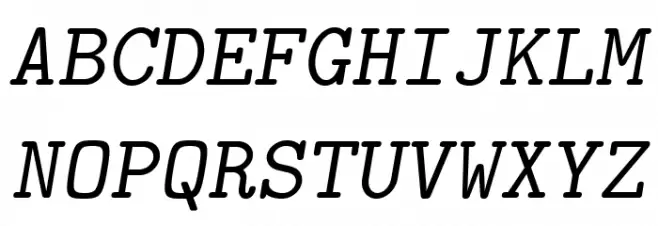 LMMonoSlant10-Regular Schriftart Groß