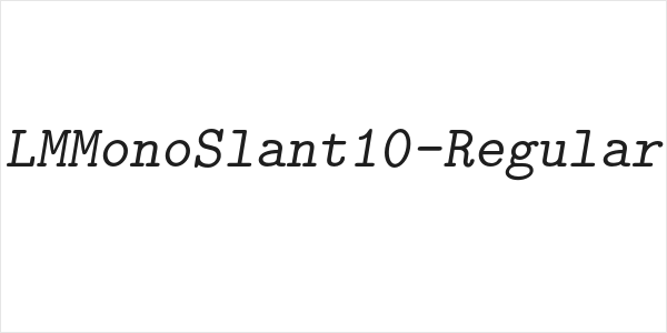 LMMonoSlant10-Regular Logo