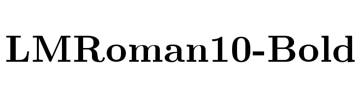 LMRoman10-Bold Font