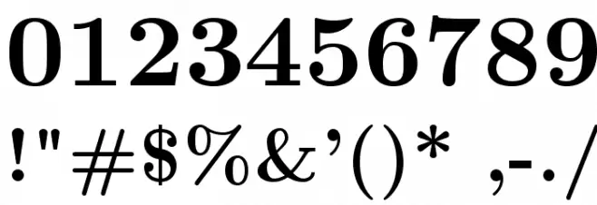 LMRoman10-Bold Font OTHER CHARS