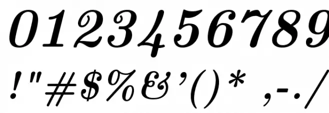 LMRoman10-BoldItalic Font OTHER CHARS