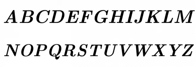LMRoman10-BoldItalic Schriftart Groß