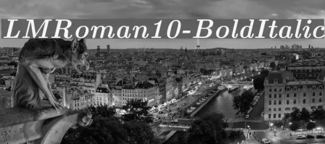 LMRoman10-BoldItalic Example 1