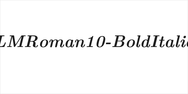 LMRoman10-BoldItalic Logo