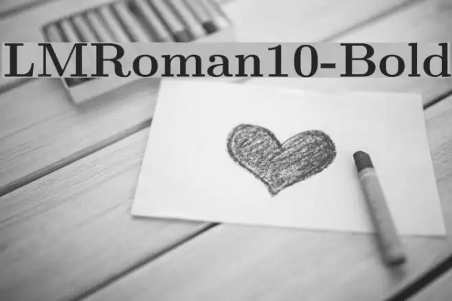 LMRoman10-Bold Font examples