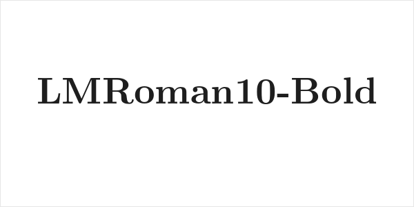 LMRoman10-Bold Logo