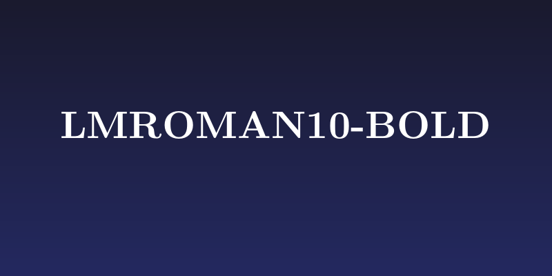 LMRoman10-Bold Social Header