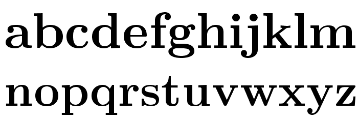 LMRoman10-Bold Font LOWERCASE