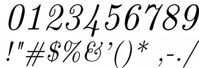 LMRoman10-Italic Font OTHER CHARS