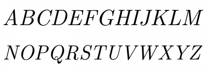 LMRoman10-Italic Polices MAJUSCULES