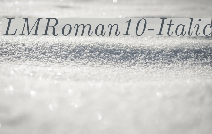 LMRoman10-Italic Font examples