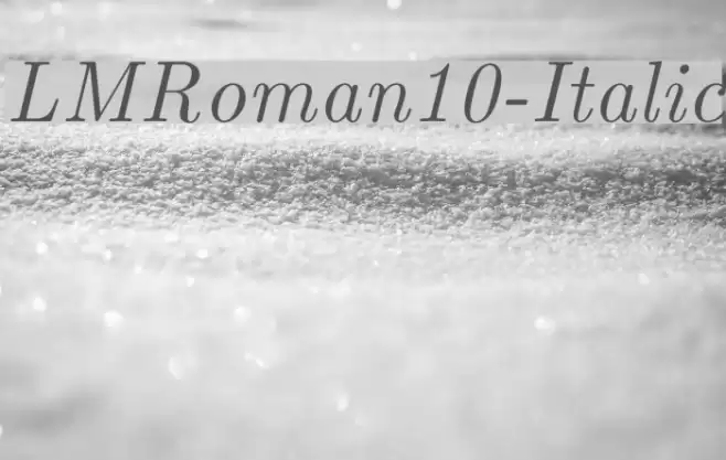 LMRoman10-Italic Font examples