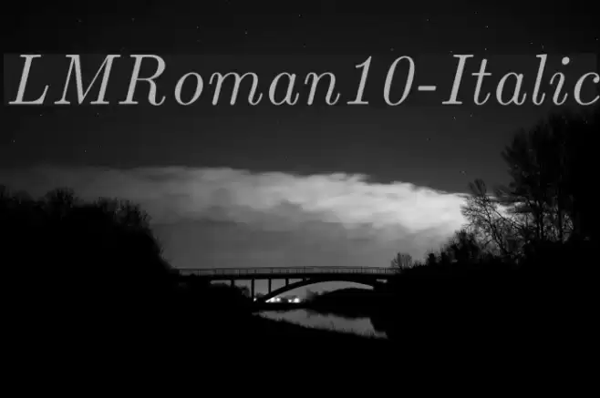 LMRoman10-Italic Font examples