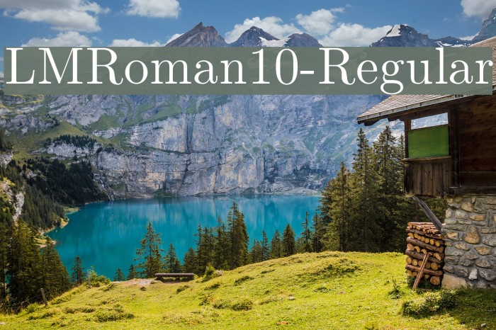 LMRoman10-Regular Font examples