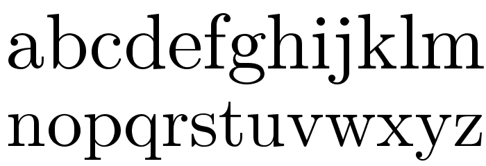 LMRoman10-Regular Font LOWERCASE