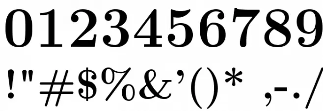 LMRoman12-Bold Font OTHER CHARS