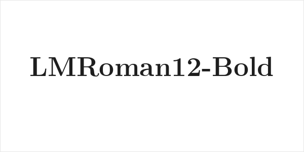 LMRoman12-Bold Logo
