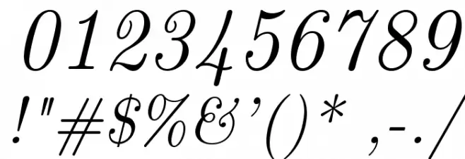 LMRoman12-Italic Font OTHER CHARS